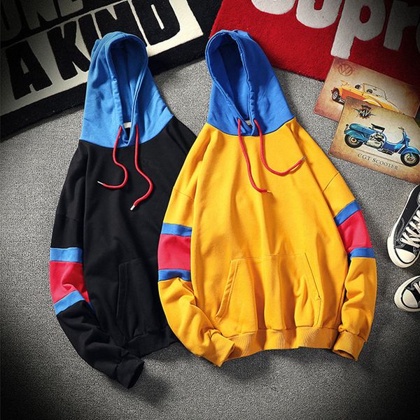 2019 new style fashion men's winter slim warm hooded patchwork coat with hat jumper outwear with pocket, Black
2019 new style fashion men's winter slim warm hooded patchwork coat with hat jumper outwear with pocket, Black