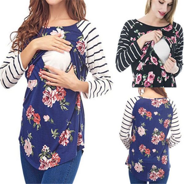 maternity casual floral pregnant womens t-shirt new mother nursing t-shirt maternity breastfeeding t-shirts plus size, White
maternity casual floral pregnant womens t-shirt new mother nursing t-shirt maternity breastfeeding t-shirts plus size, White