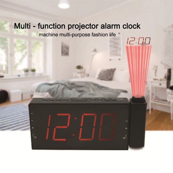 multi-function projection clock fm radio alarm with snooze function display sleep timer led digital projection clock for bedroom
multi-function projection clock fm radio alarm with snooze function display sleep timer led digital projection clock for bedroom