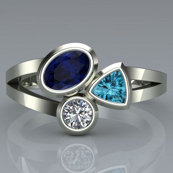 fashion ring 2019 women blue white zircon wedding rings for women three color silver engagement ring geometric irregular jewelry, Slivery;golden
fashion ring 2019 women blue white zircon wedding rings for women three color silver engagement ring geometric irregular jewelry, Slivery;golden