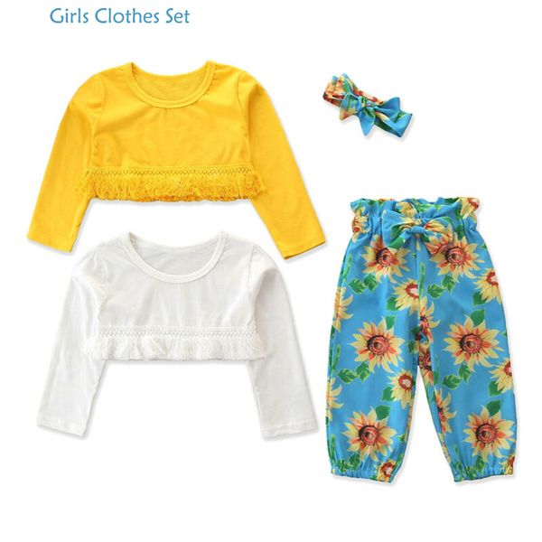 4pieces toddler kid baby girl clothes long sleeve +pants + headband autumn outfit set, White
4pieces toddler kid baby girl clothes long sleeve +pants + headband autumn outfit set, White