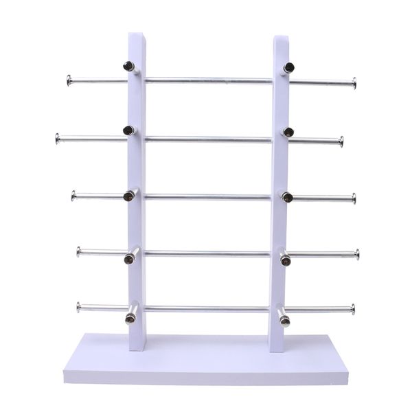 5-layer sunglasses eyeglasses display wooden frame rack stand holder organizer earing jewelry packaging -white, Black
5-layer sunglasses eyeglasses display wooden frame rack stand holder organizer earing jewelry packaging -white, Black