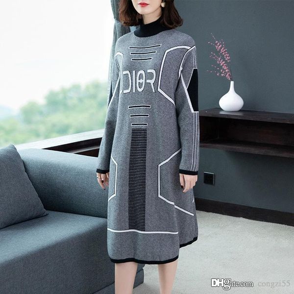 2019 new fashion women's sweater skirt long section korean version of the loose skirt women's autumn autumn and winter dress sweat, White;black
2019 new fashion women's sweater skirt long section korean version of the loose skirt women's autumn autumn and winter dress sweat, White;black