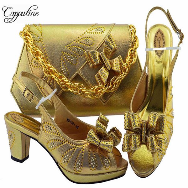 Selling woman hoe with matching bag et for party fa hion italian pump 6 5cm gold hoe and bag et for wedding m1081
Selling woman hoe with matching bag et for party fa hion italian pump 6 5cm gold hoe and bag et for wedding m1081