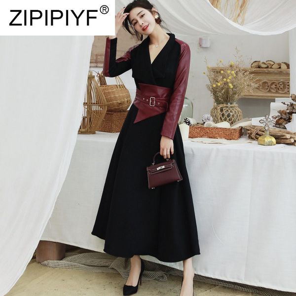 vintage trench coat women coat 2018 winter long sleeve turn-down collar black windbreaker pu patchwork long woolen coats vestido, Tan;black
vintage trench coat women coat 2018 winter long sleeve turn-down collar black windbreaker pu patchwork long woolen coats vestido, Tan;black