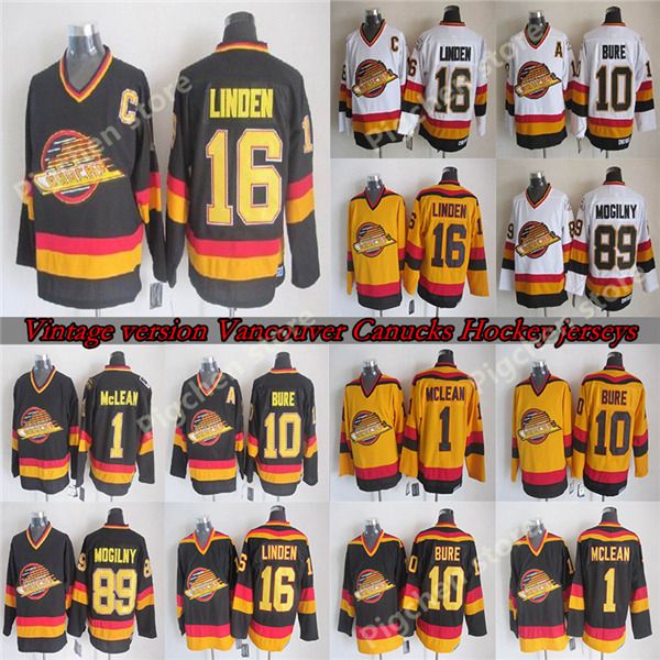 men's vancouver canucks ccm vintage throwback jerseys 89 mogilny 10 bure 16 linden 1 mclean retro hockey jerseys, Black;red
men's vancouver canucks ccm vintage throwback jerseys 89 mogilny 10 bure 16 linden 1 mclean retro hockey jerseys, Black;red