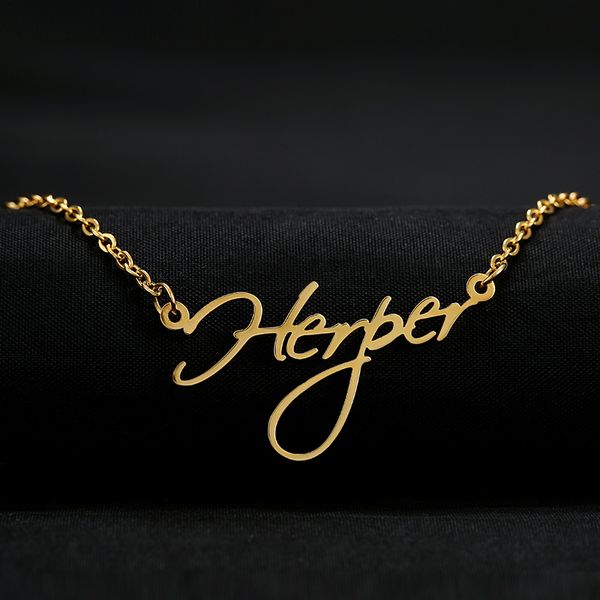 stainless steel necklace for women custom cursive name necklace choker girls gift personalized signature name, Silver
stainless steel necklace for women custom cursive name necklace choker girls gift personalized signature name, Silver