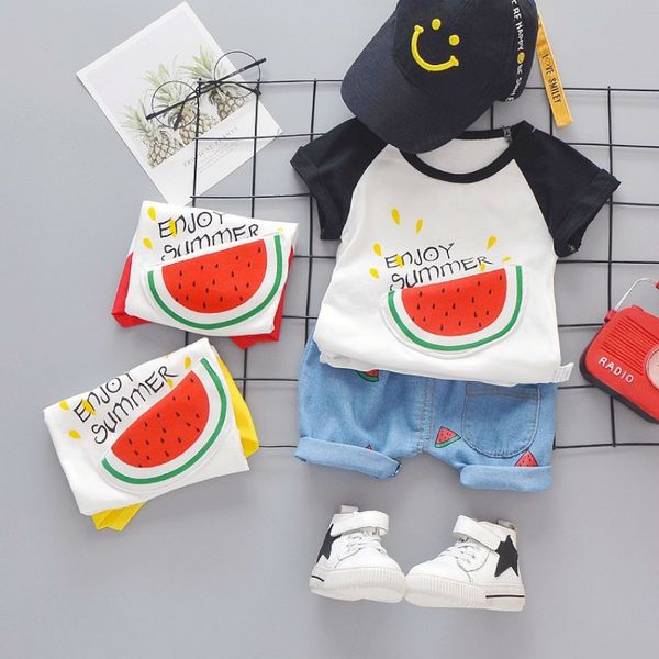 summer baby girl clothes fashion boy clothing watermelon pocket t shirt shorts 2pcs/set kids garment children casual sport suits, White
summer baby girl clothes fashion boy clothing watermelon pocket t shirt shorts 2pcs/set kids garment children casual sport suits, White