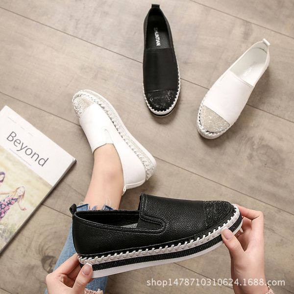 shallow mouth round toe summer shoes ladies crystal female footwear casual sneaker 2019 fashion women's loafers with fur, Black
shallow mouth round toe summer shoes ladies crystal female footwear casual sneaker 2019 fashion women's loafers with fur, Black
