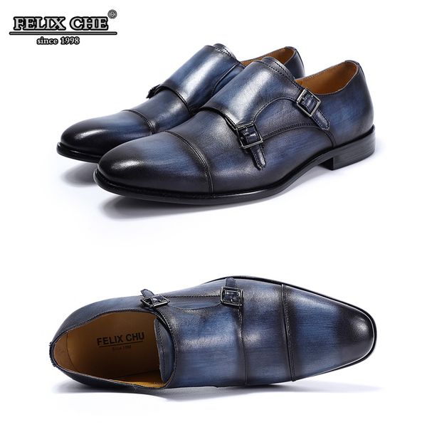 handmade office business wedding dress loafers blue brown luxury double buckle comfortable shoe formal genuine leather men shoes, Black
handmade office business wedding dress loafers blue brown luxury double buckle comfortable shoe formal genuine leather men shoes, Black