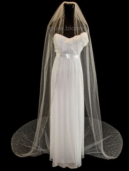real picture selling one-layer crystal edge wedding veils amazing meidingqianna brand cathedral length bridal veils, Black
real picture selling one-layer crystal edge wedding veils amazing meidingqianna brand cathedral length bridal veils, Black
