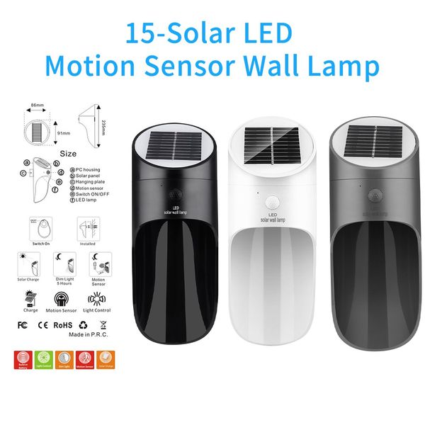 15 led outdoor courtyard waterproof human body induction solar wall light safety home lamp accessories 2019#30
15 led outdoor courtyard waterproof human body induction solar wall light safety home lamp accessories 2019#30