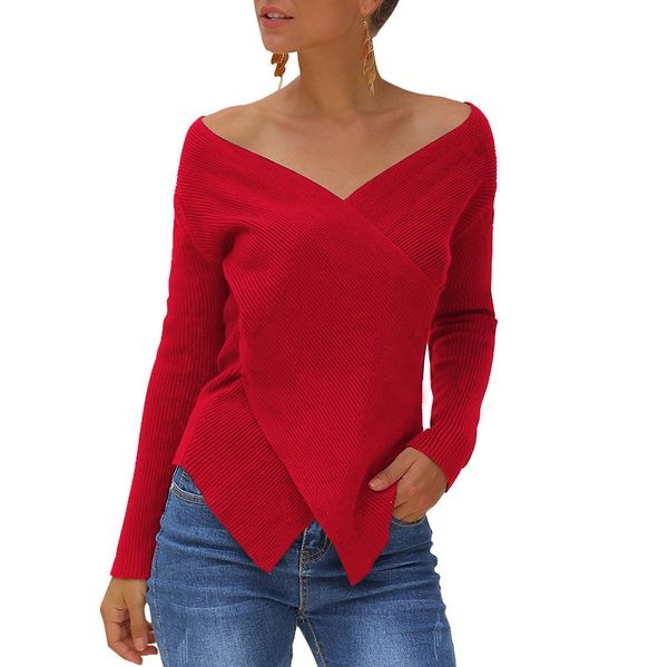 2019 basic v-neck solid autumn winter sweater pullover women female knitted sweater slim long sleeve cheap, White;black
2019 basic v-neck solid autumn winter sweater pullover women female knitted sweater slim long sleeve cheap, White;black