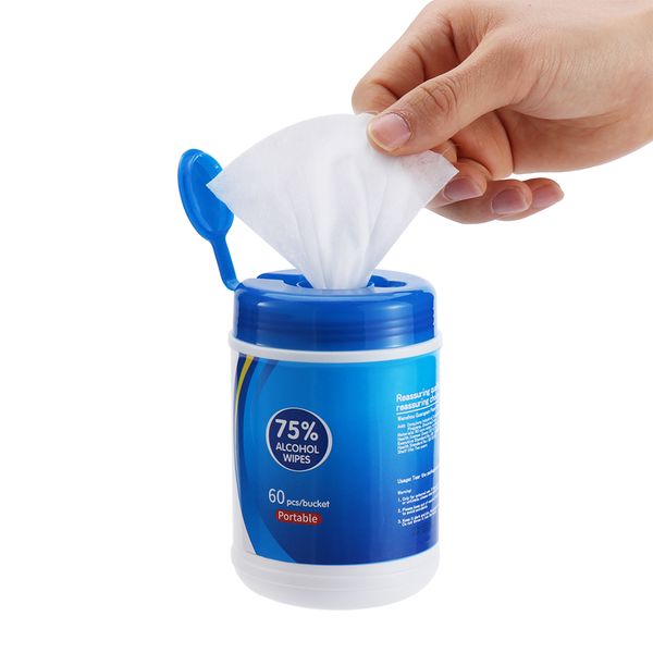 60pcs/barrel disposable wipes 75% disinfecting alcohol wipes skin phone cleaning bacteria alcohol cotton pieces disinfection lysol wipes
60pcs/barrel disposable wipes 75% disinfecting alcohol wipes skin phone cleaning bacteria alcohol cotton pieces disinfection lysol wipes