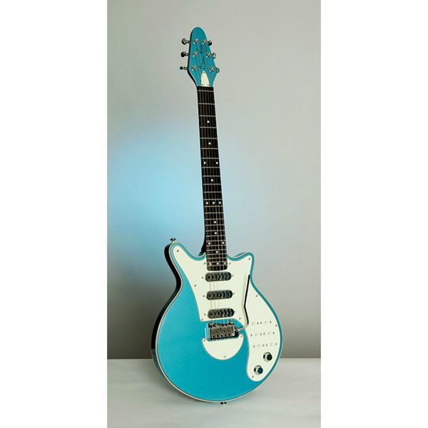 New Guild Brian May Electric Guitar metallic Blue 3 single Pickups BURNS wilkinson Tremolo Bridge 24 Frets 6 Switch Chrome Hardware
New Guild Brian May Electric Guitar metallic Blue 3 single Pickups BURNS wilkinson Tremolo Bridge 24 Frets 6 Switch Chrome Hardware