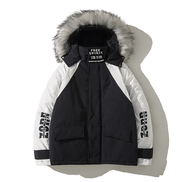 thick parka men coats winter jacket men oversized padded korean jacket patchwork student warm clothing men's fashion 50mf, Black
thick parka men coats winter jacket men oversized padded korean jacket patchwork student warm clothing men's fashion 50mf, Black