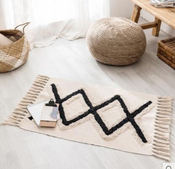 nordic ethnic simple cotton three-dimensional tufted floor mat bedroom bedside mat living room sofa coffee table tassel carpet
nordic ethnic simple cotton three-dimensional tufted floor mat bedroom bedside mat living room sofa coffee table tassel carpet