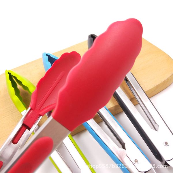 9 inch kitchen cooking salad serving bbq tongs heat resistant meat food clamp holder tongs stainless steel handle utensil
9 inch kitchen cooking salad serving bbq tongs heat resistant meat food clamp holder tongs stainless steel handle utensil