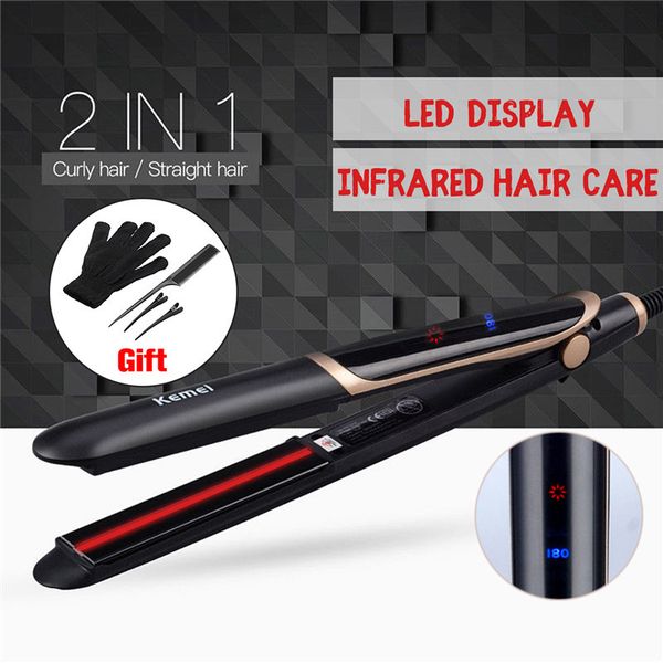 2 in1 infrared flat iron curler professional anion hair straightener straightening curling iron 3d floating plate lon perm
2 in1 infrared flat iron curler professional anion hair straightener straightening curling iron 3d floating plate lon perm