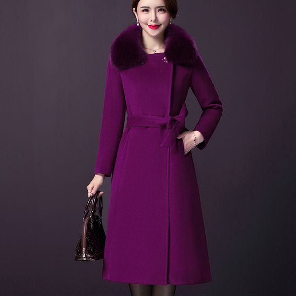 winter fur collar large size women woolen coat 2019 new casual long-sleeved middle-aged temperament women woolen coat nuw206, Black
winter fur collar large size women woolen coat 2019 new casual long-sleeved middle-aged temperament women woolen coat nuw206, Black