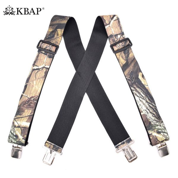 men's adjustable elastic camouflage suspenders heavy duty braces shoulder strap suspensorio for men outdoor fishing hunting, Black;white
men's adjustable elastic camouflage suspenders heavy duty braces shoulder strap suspensorio for men outdoor fishing hunting, Black;white