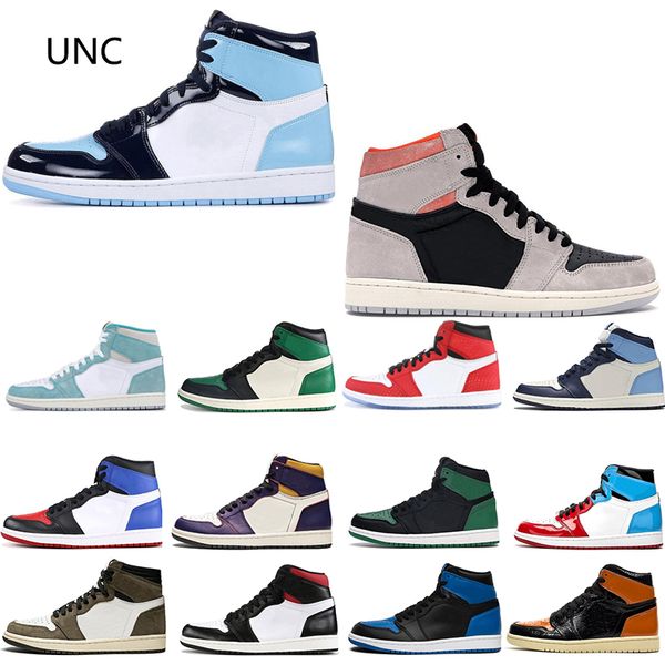 wholesale mens womens 1 basketball shoes 1s obsidian fearless bred unc tubro green travis scott royal blue mens designer trainers sneakers, White;red
wholesale mens womens 1 basketball shoes 1s obsidian fearless bred unc tubro green travis scott royal blue mens designer trainers sneakers, White;red
