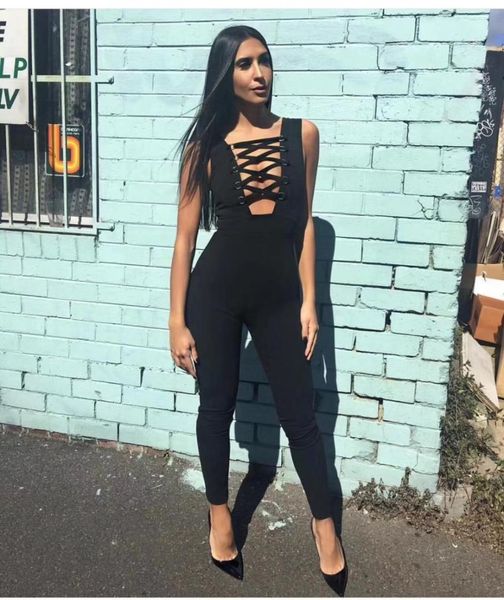 new bandage jumpsuit women's jumpsuit bodycon wear romper sleeveless celebrity party black skinny clubwear, Black;white
new bandage jumpsuit women's jumpsuit bodycon wear romper sleeveless celebrity party black skinny clubwear, Black;white
