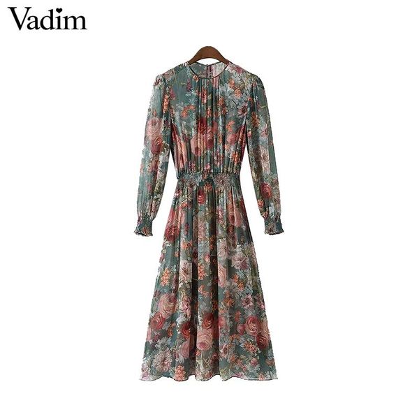 women floral chiffon dress two pieces set long sleeve elastic waist mid calf o neck casual brand dresses vestidos qz3200, White;black
women floral chiffon dress two pieces set long sleeve elastic waist mid calf o neck casual brand dresses vestidos qz3200, White;black
