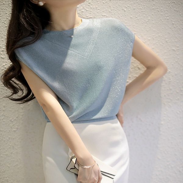small temperament batter-style slim and comfortable environment-friendly gold and silver thin knitted t-shirt pullover t-shirt pullover, White
small temperament batter-style slim and comfortable environment-friendly gold and silver thin knitted t-shirt pullover t-shirt pullover, White