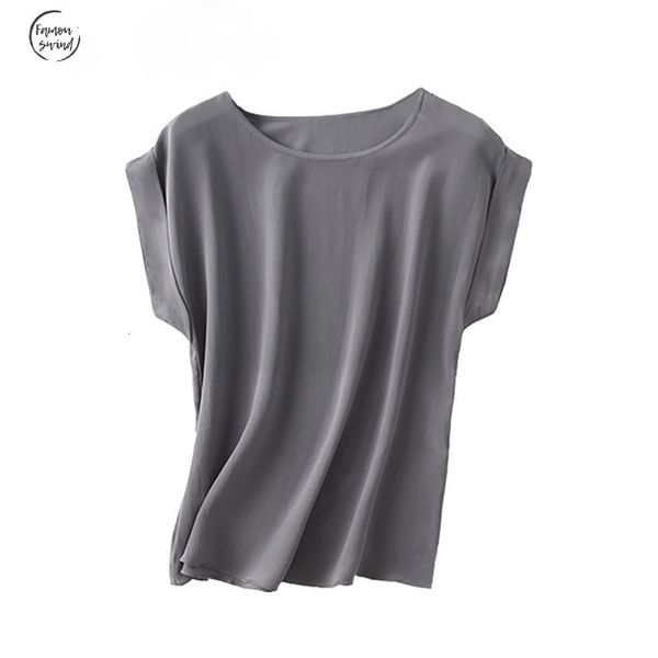 женщины шелк футболка короткого bat sleeved твердые шифон рубашка real 100% natural basic top plus размер женщина лето основывая, White
женщины шелк футболка короткого bat sleeved твердые шифон рубашка real 100% natural basic top plus размер женщина лето основывая, White
