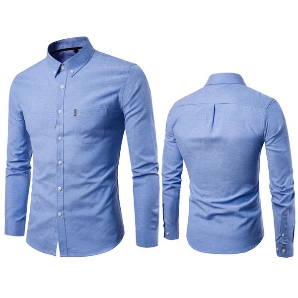 2019 men's shirts brand men long sleeve shirt solid business casual slim fit turn down collar shirts plus size 5xl, White;black
2019 men's shirts brand men long sleeve shirt solid business casual slim fit turn down collar shirts plus size 5xl, White;black