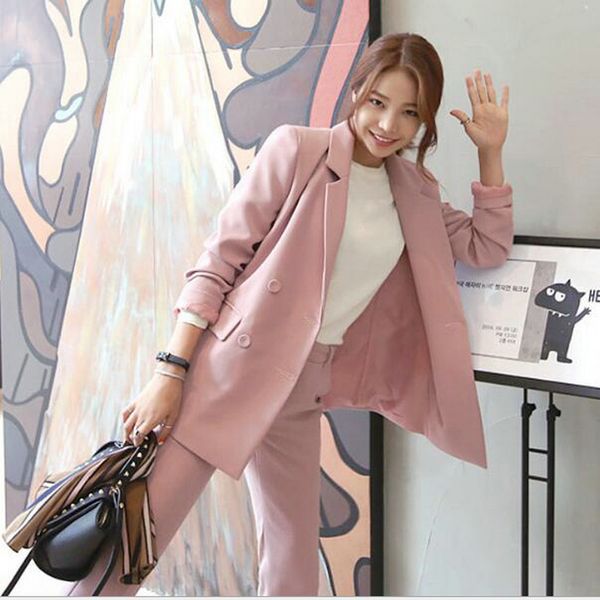2019 autumn elegant office lady pant suit set women business work wear two piece set jacket blazer & slim pant ma-36, White;black
2019 autumn elegant office lady pant suit set women business work wear two piece set jacket blazer & slim pant ma-36, White;black