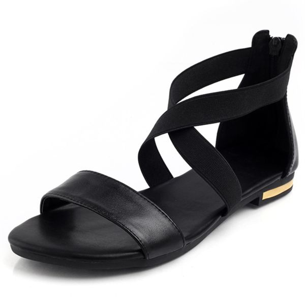 2019 genuine leather women sandals fashion summer sweet women flats heel sandals ladies shoes black
2019 genuine leather women sandals fashion summer sweet women flats heel sandals ladies shoes black