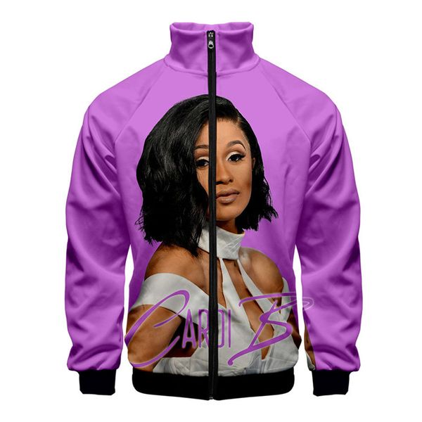 Cardi B 3D Printing Personality Zipper Sweaahirts Mens Womens Unisex Stand Collar Fashion Cacual Long Sleeve clothing
Cardi B 3D Printing Personality Zipper Sweaahirts Mens Womens Unisex Stand Collar Fashion Cacual Long Sleeve clothing