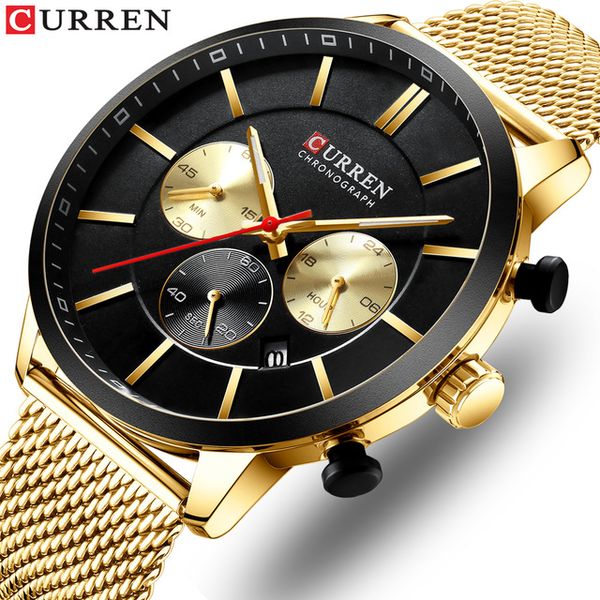 curren fashion watch men waterproof sport watches for men stainless steel mesh band quartz clock casual business wristwatch, Slivery;brown
curren fashion watch men waterproof sport watches for men stainless steel mesh band quartz clock casual business wristwatch, Slivery;brown