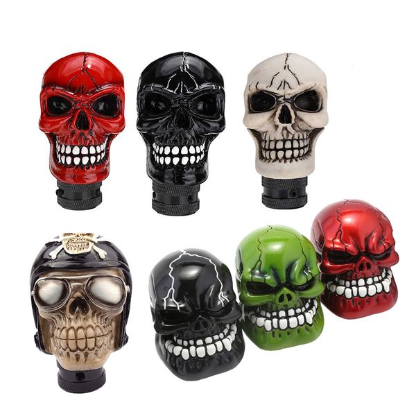 universal manual gear shift knob shifter lever wicked carved skull pomo marchas black green red silver d5
universal manual gear shift knob shifter lever wicked carved skull pomo marchas black green red silver d5