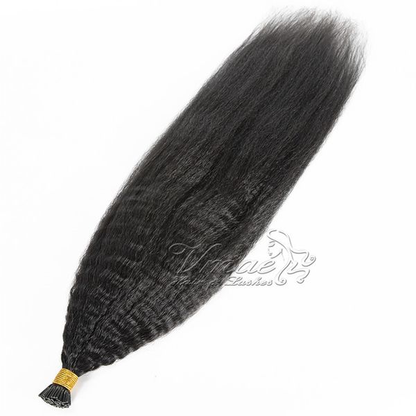 mongolian burmese natural color 1g strand 100g pre bonded kinky straight keratin stick i tip human hair extensions, Black
mongolian burmese natural color 1g strand 100g pre bonded kinky straight keratin stick i tip human hair extensions, Black