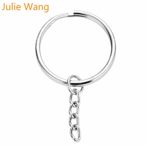julie wang 30pcs 20/25/30/35/40mm iron silver key ring with short chains split ring keychain jewelry making findings accessory
julie wang 30pcs 20/25/30/35/40mm iron silver key ring with short chains split ring keychain jewelry making findings accessory