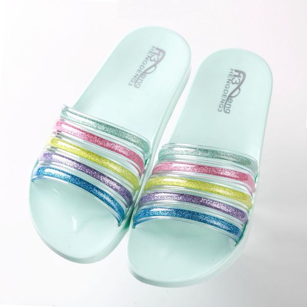 new summer crystal slippers women transparent rainbow indoor slippers women home non-slip bathroom bath wear sandals, Black
new summer crystal slippers women transparent rainbow indoor slippers women home non-slip bathroom bath wear sandals, Black