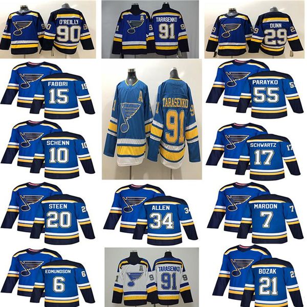 st. louis blues 90 ryan o'reilly 91 vladimir 50 binnington 7 maroon 17 schwartz 10 schenn 6 edmundson backes hockey jerseys, Black;red
st. louis blues 90 ryan o'reilly 91 vladimir 50 binnington 7 maroon 17 schwartz 10 schenn 6 edmundson backes hockey jerseys, Black;red