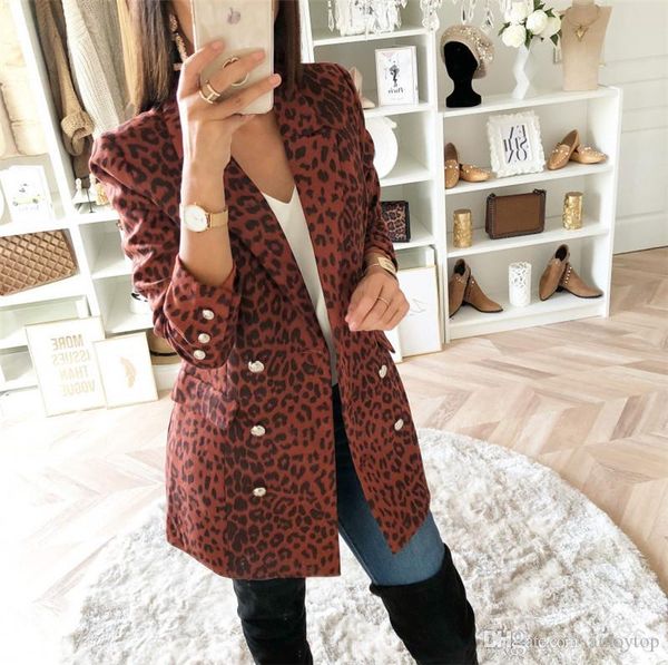 womens designer leopard printed blazer slim double breasted jacket female lapel neck fashion suit, White;black
womens designer leopard printed blazer slim double breasted jacket female lapel neck fashion suit, White;black