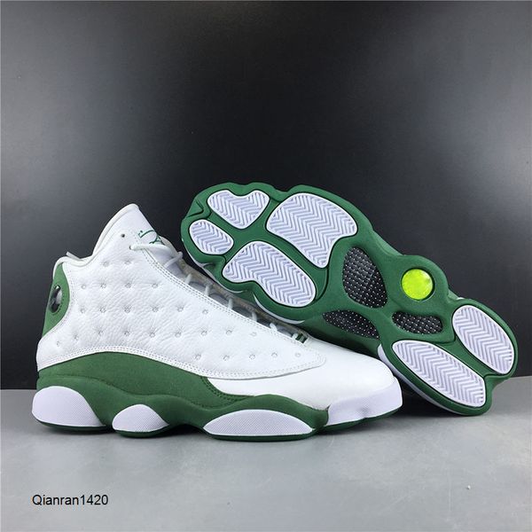 all-new j13 ray allen pe lucky green men basketball shoes 414571-125 13s white black sport designer trainers sneakers with box
all-new j13 ray allen pe lucky green men basketball shoes 414571-125 13s white black sport designer trainers sneakers with box