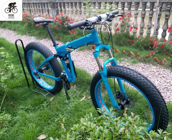 kalosse m610 full suspension frame fat bike 26*4.0 tires 30 speed , folding 26er snow mountain bike
kalosse m610 full suspension frame fat bike 26*4.0 tires 30 speed , folding 26er snow mountain bike