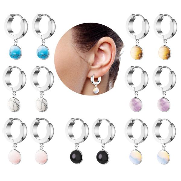 stud ashmitia 6color vintage stainless steel earrings stone dangle hinged huggie for men women gilrs boys 3pairs/lot, Golden;silver
stud ashmitia 6color vintage stainless steel earrings stone dangle hinged huggie for men women gilrs boys 3pairs/lot, Golden;silver