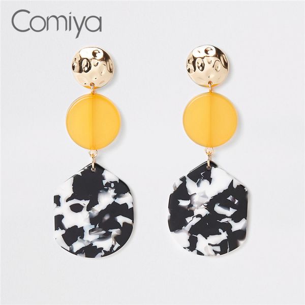 comiya statement long dangle earrings for women gold color acrylic round pendientes accessories boucle d'oreille femme earring, Silver
comiya statement long dangle earrings for women gold color acrylic round pendientes accessories boucle d'oreille femme earring, Silver
