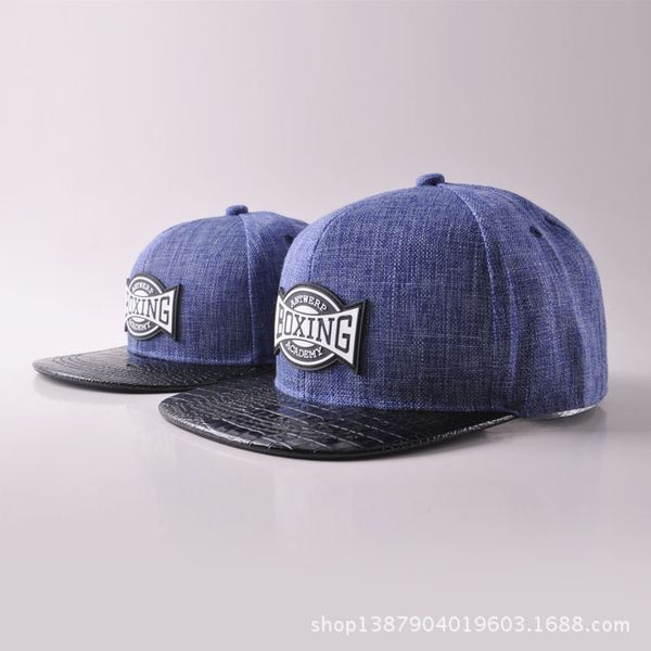 parent-child cap korea boxing offset letter cotton skin along the flat brimmed hat street hip hop hip hop dance baseball hats, Blue;gray
parent-child cap korea boxing offset letter cotton skin along the flat brimmed hat street hip hop hip hop dance baseball hats, Blue;gray