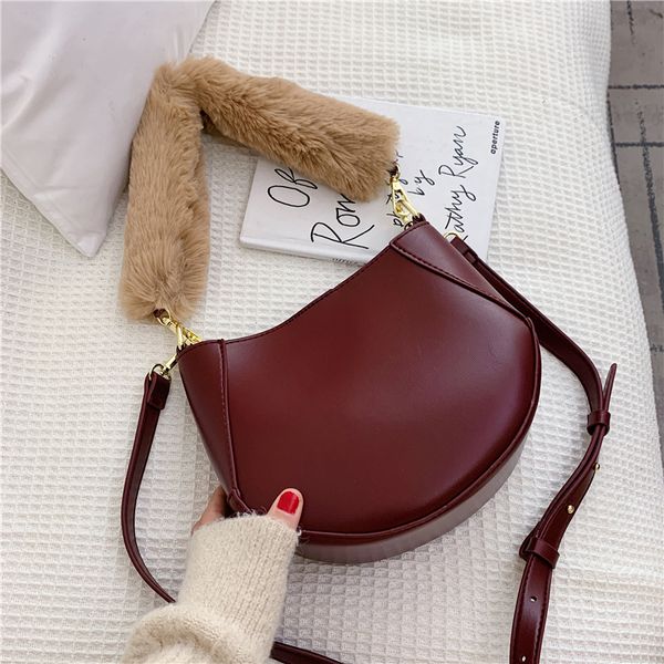 new crossbody bags for women 2019 fashion round luxury handbags women's plush shoulder bag sac a main bolso mujer bucket bag
new crossbody bags for women 2019 fashion round luxury handbags women's plush shoulder bag sac a main bolso mujer bucket bag