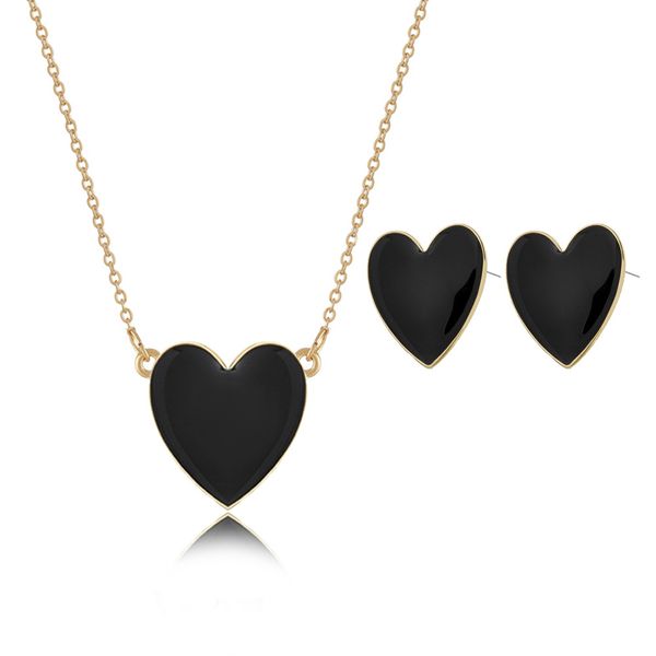 diezi 3 colors new arrival luxury wedding bridal heart jewelry sets for women pendant chain necklace earrings party jewelry, Silver
diezi 3 colors new arrival luxury wedding bridal heart jewelry sets for women pendant chain necklace earrings party jewelry, Silver