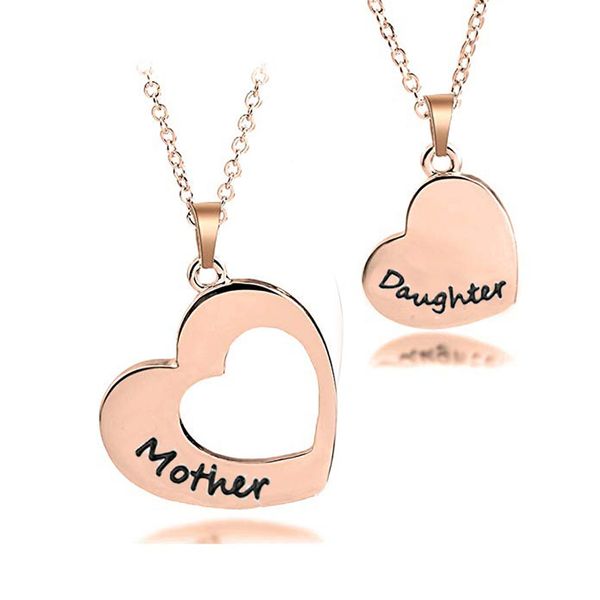 2pcs/set fashion carved english letters mother and daughter necklace creative stainless steel heart necklace set gift, Silver
2pcs/set fashion carved english letters mother and daughter necklace creative stainless steel heart necklace set gift, Silver