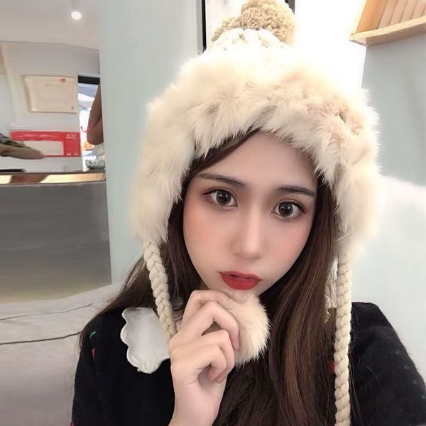 cute wool female warm mao lei feng mao lei feng ear protection warm fur ball rabbit fur hat ins knitted hat, Blue;gray
cute wool female warm mao lei feng mao lei feng ear protection warm fur ball rabbit fur hat ins knitted hat, Blue;gray